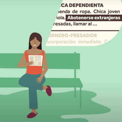 Imagen de la campaña Actúa contra la discriminación