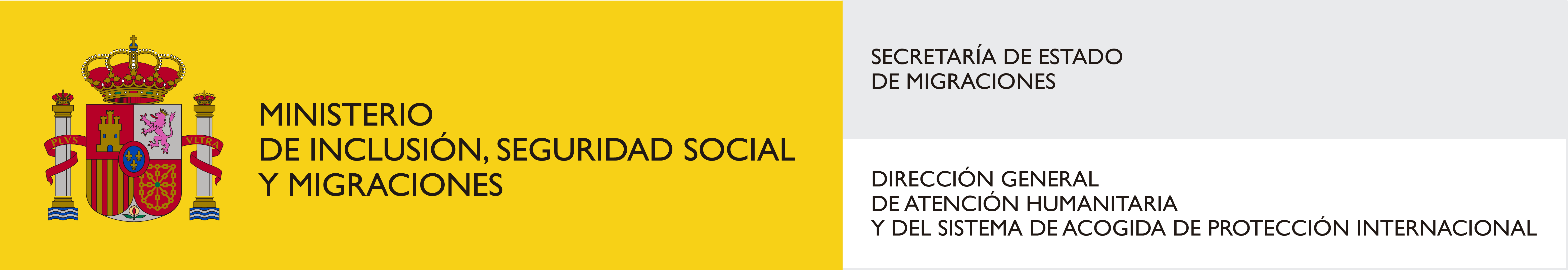 Logotipo de Ministerio de Inclusión, Seguridad Social y Migraciones - Dirección General de atención humanitaria e inclusión social de la inmigración